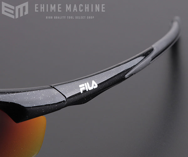 FILA サングラス ブラックレッド ブラックフレーム SF4004J-COL.10