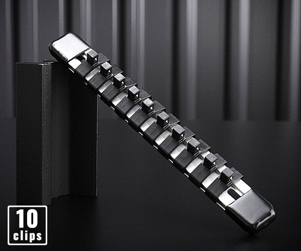 TONE ソケットホルダー(アルミタイプ) 差込角6.35mm 差込数10 (SH1210)(4953488303964) トネ