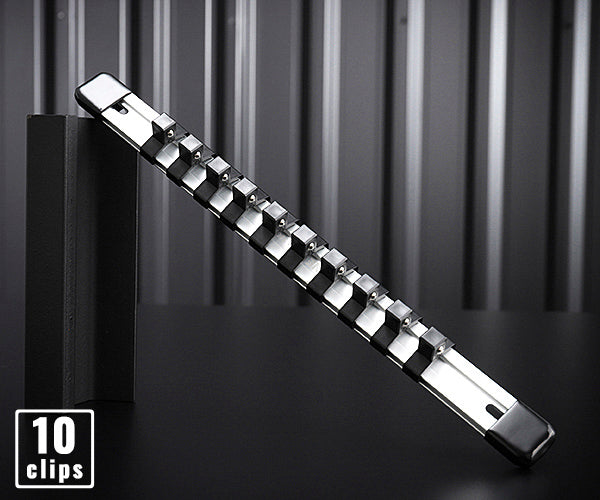 TONE ソケットホルダー(アルミタイプ) 差込角9.5mm 差込数10 (SH1310)(4953488304008) トネ