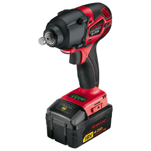 SHINANO 18V コードレスインパクトレンチ 12.7mm角 SI-170W バッテリー1個付 信濃機販 シナノ 電動工具