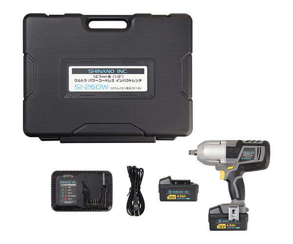 SHINANO SI-260W 18Vウルトラパワーコードレスインパクトレンチ 信濃機販 シナノ