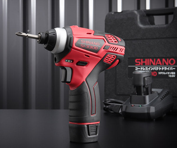 信濃機販 10.8V コードレスインパクトドライバー 電池パック2個付 SI-330D SHINANO シナノ