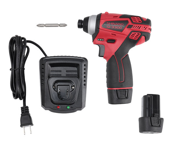 信濃機販 10.8V コードレスインパクトドライバー 電池パック2個付 SI-330D SHINANO シナノ