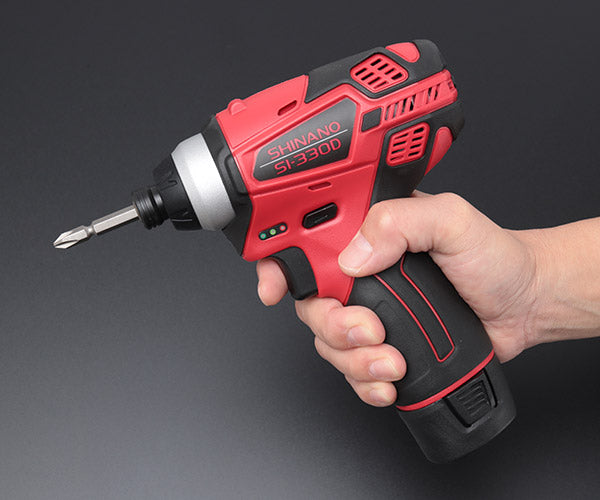 信濃機販 10.8V コードレスインパクトドライバー 電池パック2個付 SI-330D SHINANO シナノ