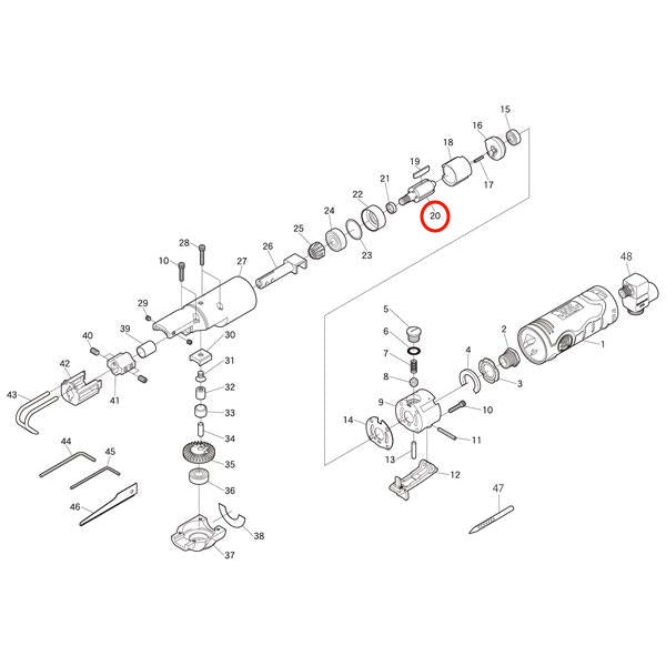 部品・代引き不可] 信濃機販 SI-4740用パーツ 【ローター】 SI-4740-No.20