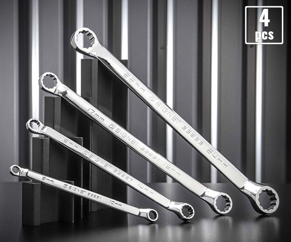 SIGNET SIG332-4PEM 45°めがねレンチ 4本セット (8x10・12x14・17x19・22x24mm)シグネット エヒメマシンオリジナルセット 定価合計9,020円(税込/2025-09-23基準)