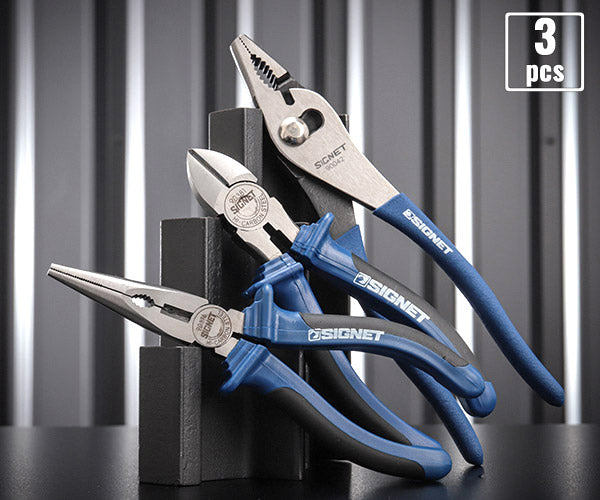 SIGNET SIG90-3PEM(S08-90) はさみ工具 3点セット(プライヤー・ラジオペンチ・ニッパー)シグネット エヒメマシンオリジナルセット 定価合計8,195円(税込/2025-09-23基準)