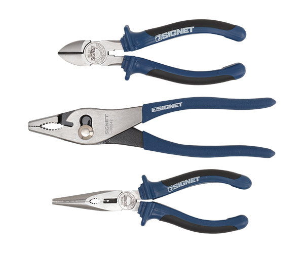 SIGNET SIG90-3PEM(S08-90) はさみ工具 3点セット(プライヤー・ラジオペンチ・ニッパー)シグネット エヒメマシンオリジナルセット 定価合計8,195円(税込/2025-09-23基準)