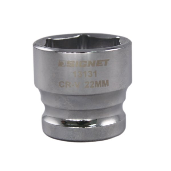 シグネット 1/2DR 22mm ショートソケット (6角) (13131)(4712818939569
