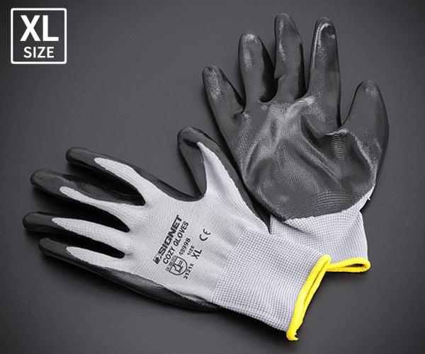 シグネット 耐油ニトリル エアーグローブCOZY グレー XL (48998)(4712818967531) SIGNET