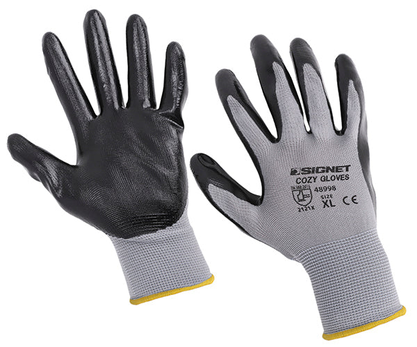 シグネット 耐油ニトリル エアーグローブCOZY グレー XL (48998)(4712818967531) SIGNET