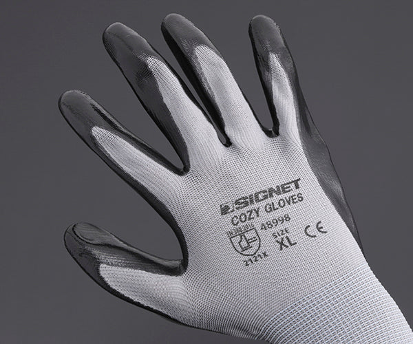 シグネット 耐油ニトリル エアーグローブCOZY グレー XL (48998)(4712818967531) SIGNET