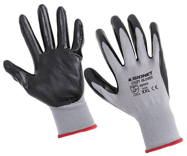 シグネット 耐油ニトリル エアーグローブCOZY グレー XXL (48999)(4712818967548) SIGNET
