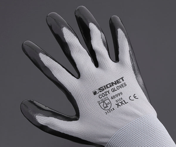 シグネット 耐油ニトリル エアーグローブCOZY グレー XXL (48999)(4712818967548) SIGNET