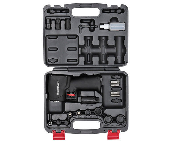 シグネット 1/2DR 3/8DR インサート式エアーインパクトレンチセット (65340)(4712818963106) SIGNET