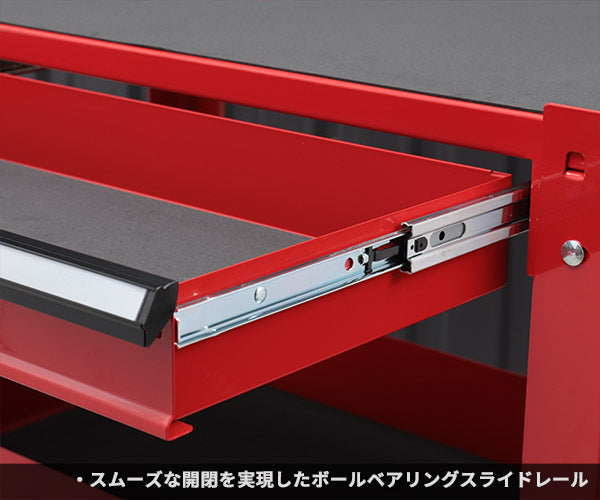 KTC ツールワゴン SKX2613 レッド 収納 ツール 作業台 引出し付 京都機械工具