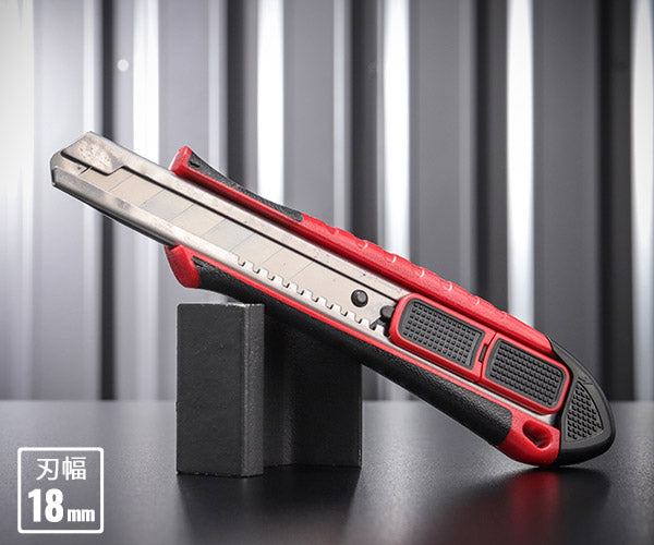 TONE セーフティリターンカッターナイフ 全長195mm 刃厚0.5mm (SRCT-18)(4953488430660) トネ