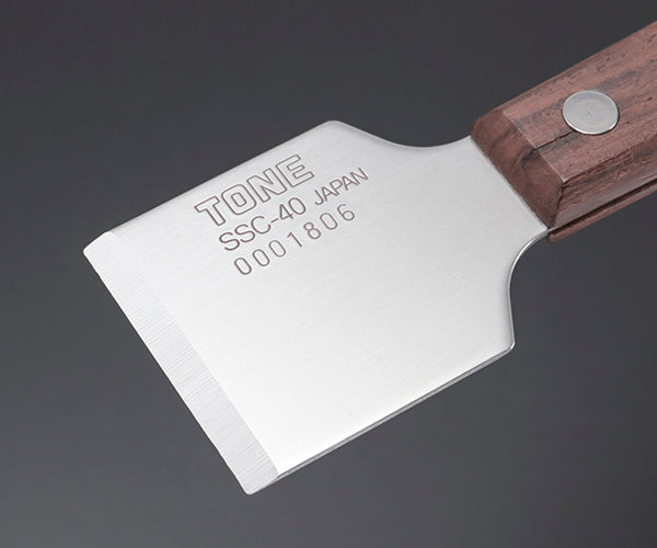 TONE ステンレススクレーパー 全長180mm 刃幅40mm (SSC-40)(4953488199901) トネ