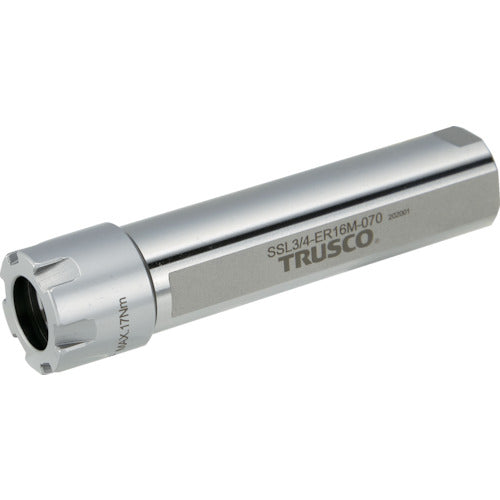 TRUSCO NC旋盤用ストレートシャンクコレットホルダ フラット付キERMコレットホルダSSL型(インチ) シャンク径1 全長94 ER20用 SSL1ER20M070 トラスコ