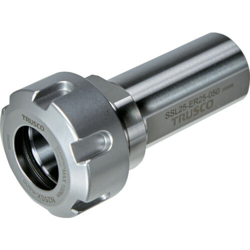 TRUSCO NC旋盤用ストレートシャンクコレットホルダ フラット付キERコレットホルダSSL型(メトリック) シャンク径25 全長103 ER25用 SSL25ER25070 トラスコ