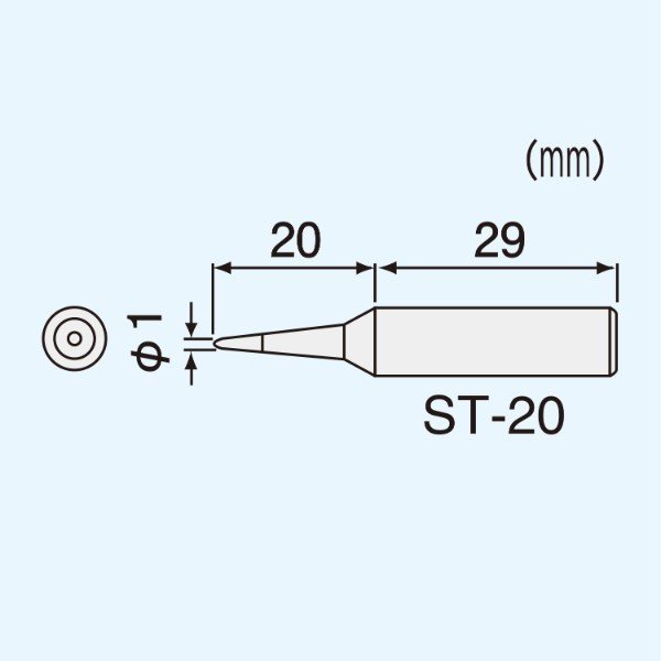 エンジニア SK-40シリーズ用ハンダコテチップ (ST-20) (4989833052201) ENGINEER