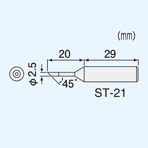 エンジニア SK-40シリーズ用ハンダコテチップ (ST-21) (4989833052218) ENGINEER
