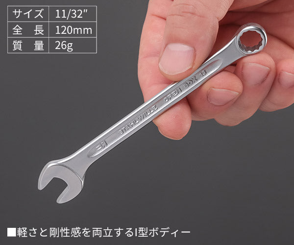 日本正規品 スタビレー 片目片口スパナ (13A-11/32)(4018754020126) STAHLWILLE