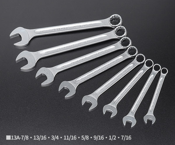 日本正規品 スタビレー 片目片口スパナセット(インチ) (13A/8)(4018754080861) STAHLWILLE