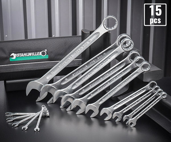 日本正規品 スタビレー 片目片口スパナセット (13/15)(4018754080595) STAHLWILLE