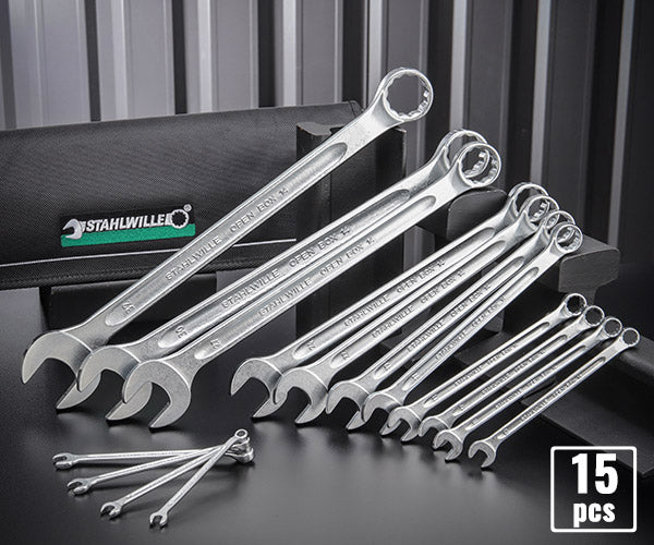 日本正規品 スタビレー 片目片口スパナセット(ロング) (14/15)(4018754080700) STAHLWILLE