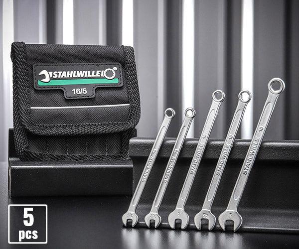 日本正規品 スタビレー 六角片目片口スパナセット (16/5PC)(4018754080694) STAHLWILLE