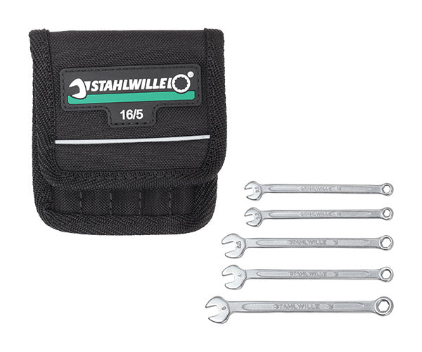日本正規品 スタビレー 六角片目片口スパナセット (16/5PC)(4018754080694) STAHLWILLE