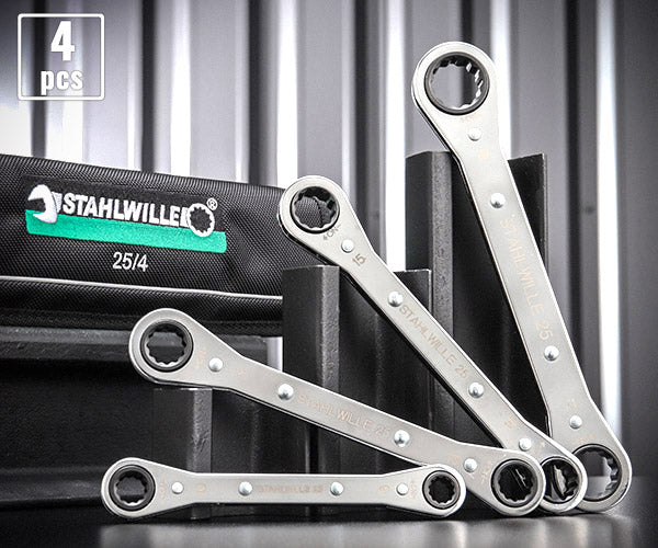 日本正規品 スタビレー 板ラチェットメガネセット (25/4)(4018754081134) STAHLWILLE