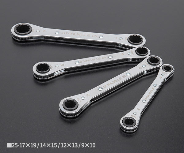 日本正規品 スタビレー 板ラチェットメガネセット (25/4)(4018754081134) STAHLWILLE