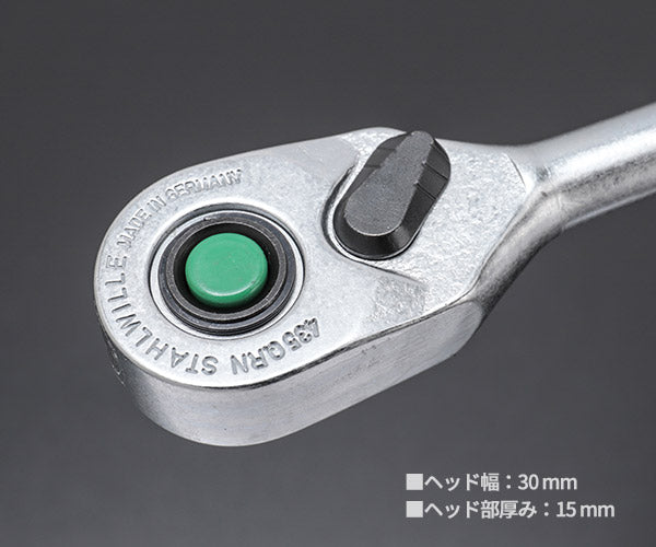 【11月の特価品】日本正規品 スタビレー (3/8SQ)80ギア ラチェットハンドル (435QRN)(4018754235919) STAHLWILLE