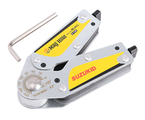 SUZUKID P-745 マグホールドマルチL溶接作業用 強磁力マグネット 磁力ON/OFFスイッチ式 スター電器