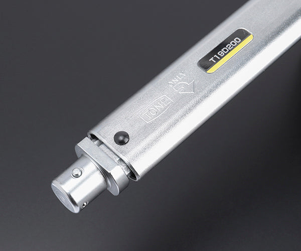 TONE プレセット形トルクレンチ(ダイレクトセット・差替式) トルク調整範囲40~200N・m (T19D200)(4953488386844) トネ