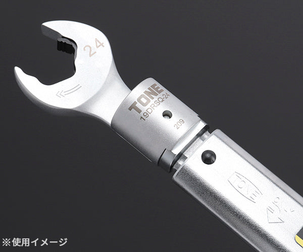 TONE プレセット形トルクレンチ(ダイレクトセット・差替式) トルク調整範囲40~200N・m (T19D200)(4953488386844) トネ