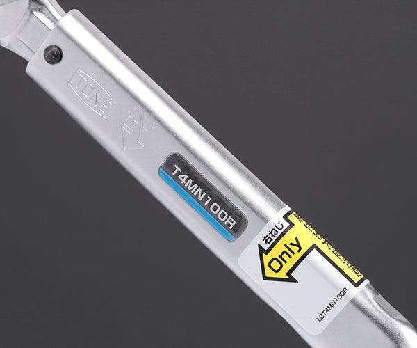 TONE プレセット形トルクレンチ ダイレクトセット・左右ネジ用 トルク調整範囲20~100N・m (T4MN100R)(4953488306699) トネ