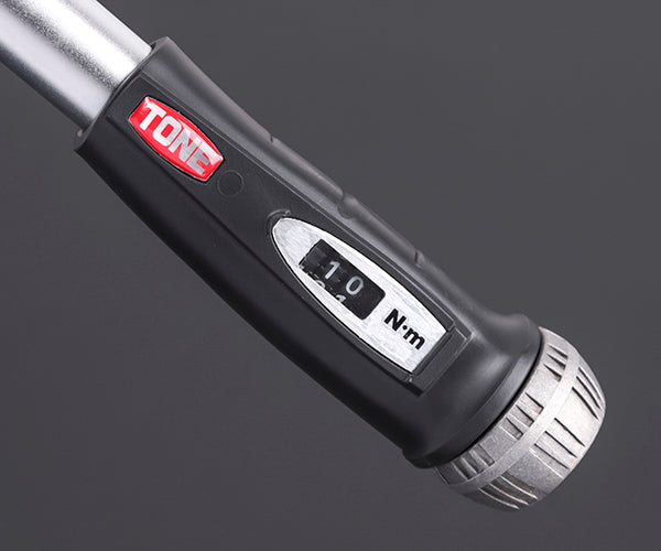 TONE プレセット形トルクレンチ ダイレクトセット・左右ネジ用 トルク調整範囲20~100N・m (T4MN100R)(4953488306699) トネ