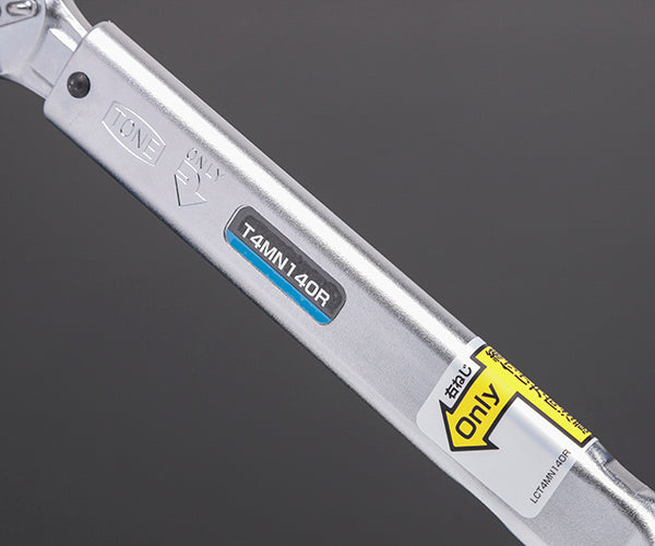 TONE プレセット形トルクレンチ ダイレクトセット・左右ネジ用 トルク調整範囲30~140N・m (T4MN140R)(4953488306705) トネ
