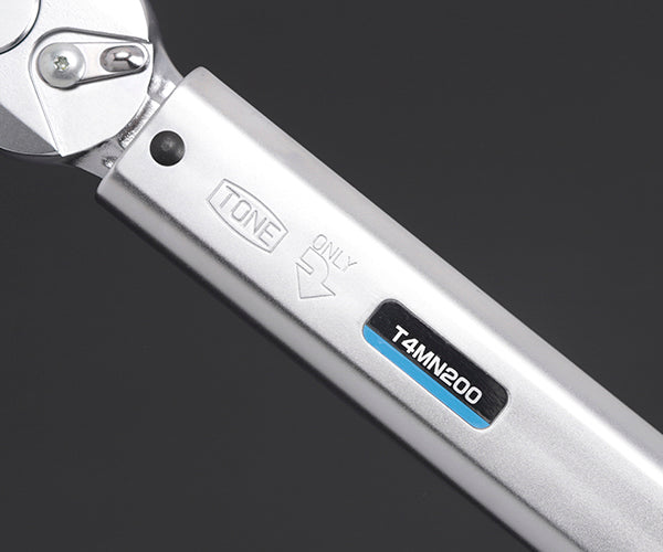 TONE プレセット形トルクレンチ(ダイレクトセットタイプ) 差込角12.7mm トルク調整範囲40~200N・m (T4MN200)(4953488189339) トネ