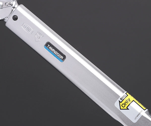 TONE プレセット形トルクレンチ ダイレクトセット・左右ネジ用 トルク調整範囲40~200N・m (T4MN200R)(4953488306712) トネ