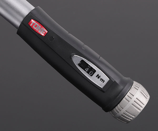TONE プレセット形トルクレンチ ダイレクトセット・左右ネジ用 差込角19mm 全長716mm (T6MN300R)(4953488306729) トネ