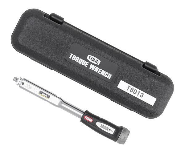 TONE プレセット形トルクレンチ(ダイレクトセット・差替式) トルク調整範囲3~13N・m (T8D13)(4953488386790) トネ