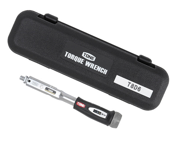TONE プレセット形トルクレンチ(ダイレクトセット・差替式) トルク調整範囲1~6N・m (T8D6)(4953488386783) トネ