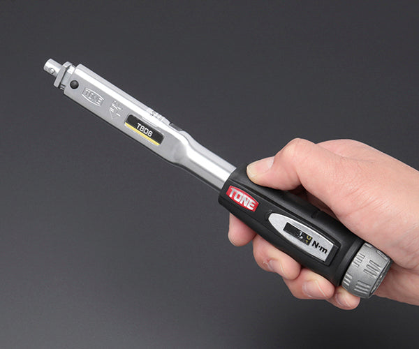 TONE プレセット形トルクレンチ(ダイレクトセット・差替式) トルク調整範囲1~6N・m (T8D6)(4953488386783) トネ