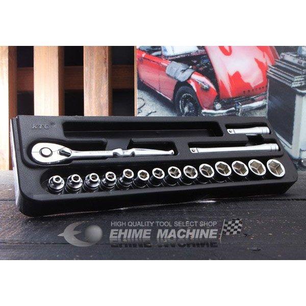 KTC ソケットレンチセット 17点 tb214【エヒメマシン】