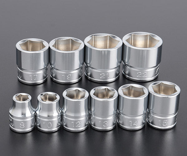 KTC TB310EM ソケット10点セット ホルダー付 (B3-08,10,12,13,14,15,17,19,21,22,EHB310) 差込角9.5mm(9.5sq.)(3/8) エヒメマシンオリジナルセット