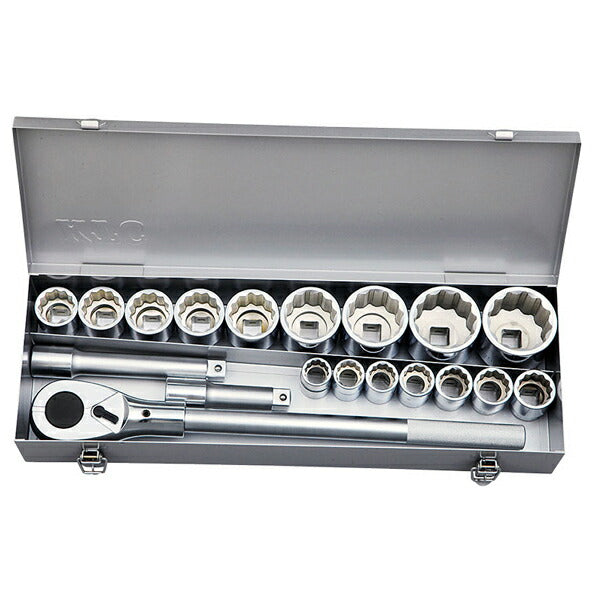 KTC ソケットレンチセット 19点 差込角19.0mm(19.0sq.)(3/4) (TB619B